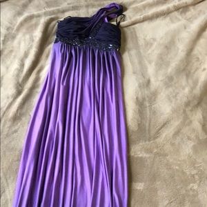Purple prom dress